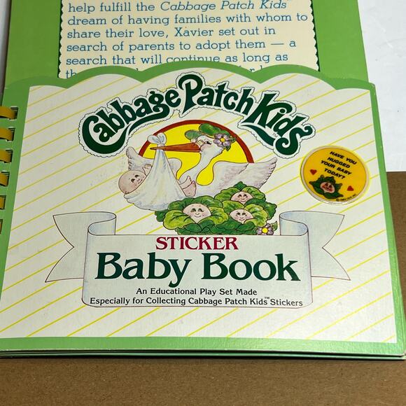 Vintage 1983 Cabbage Patch Kids Puffy Sticker Book by Diamond Toys Used Stickers - Picture 8 of 16